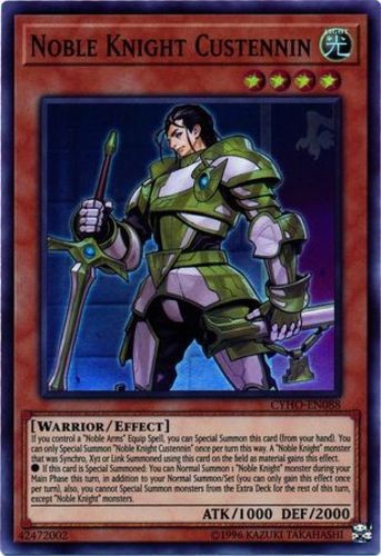 Noble Knight Custennin CYHO-EN088 Super Rare Unlimited Lightly Played
