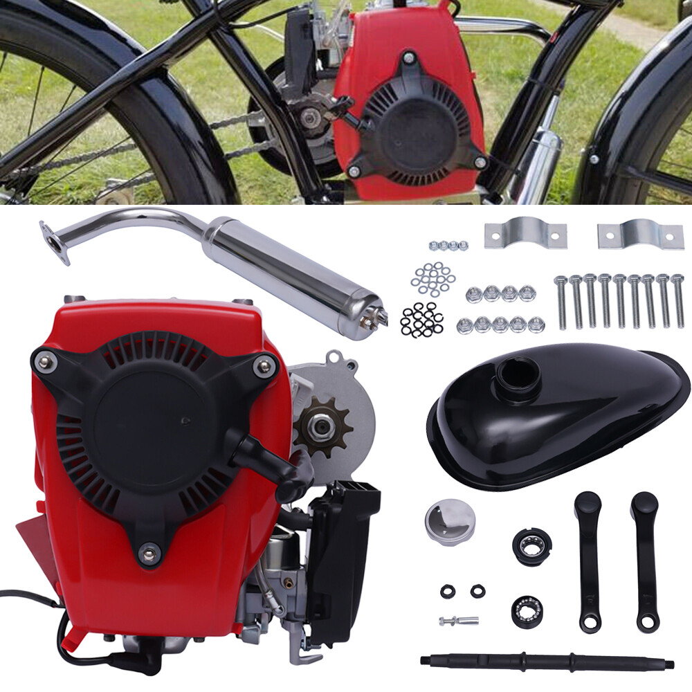 Bicycle Motorized 49CC 4 Stroke Gas Petrol Bike Engine Motor Kit Chain Scooter
