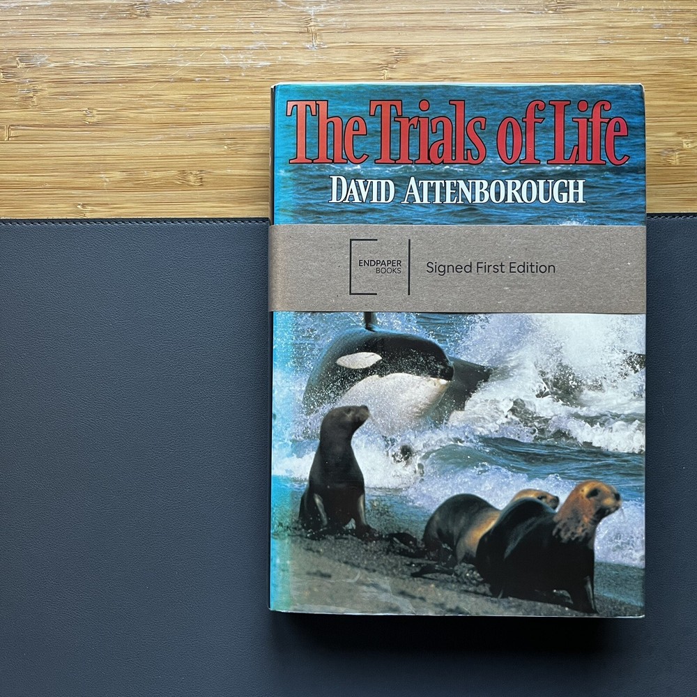 The Trials of Life | Signed by Sir David Attenborough First Edition (UK) | 1990