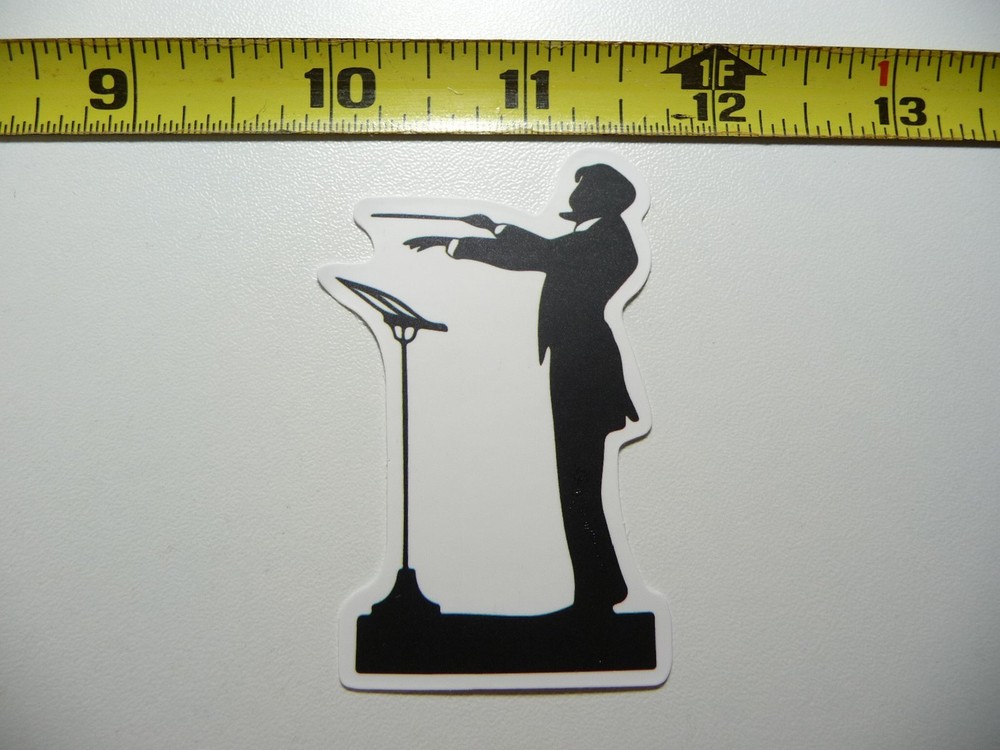 CONDUCTOR MAESTRO MUSIC PERFORMANCE DECAL STICKER BAND CONCERT HALL MUSICAL
