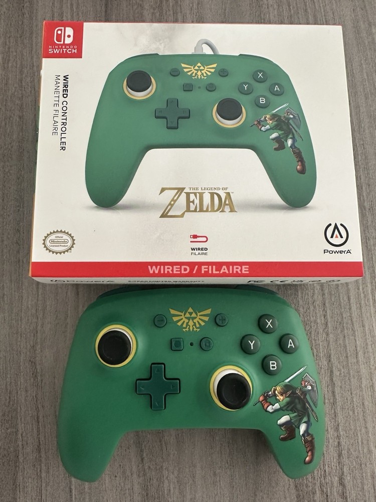 Official Nintendo Switch Enhanced Power A Wired Controller Legend Of Zelda Link
