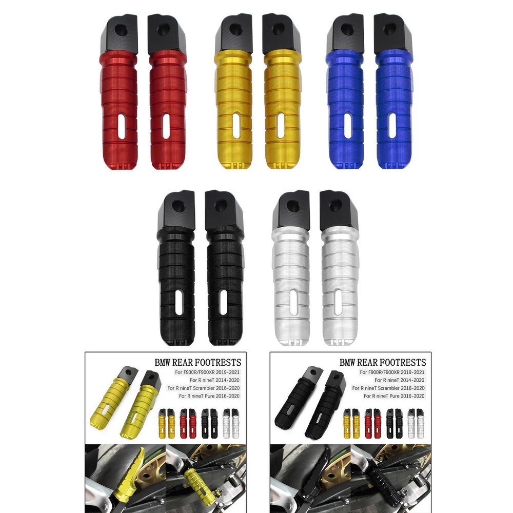 1 Pair of Motorcycle Rear Footrests Replaces Nonslip for BMW R Ninet