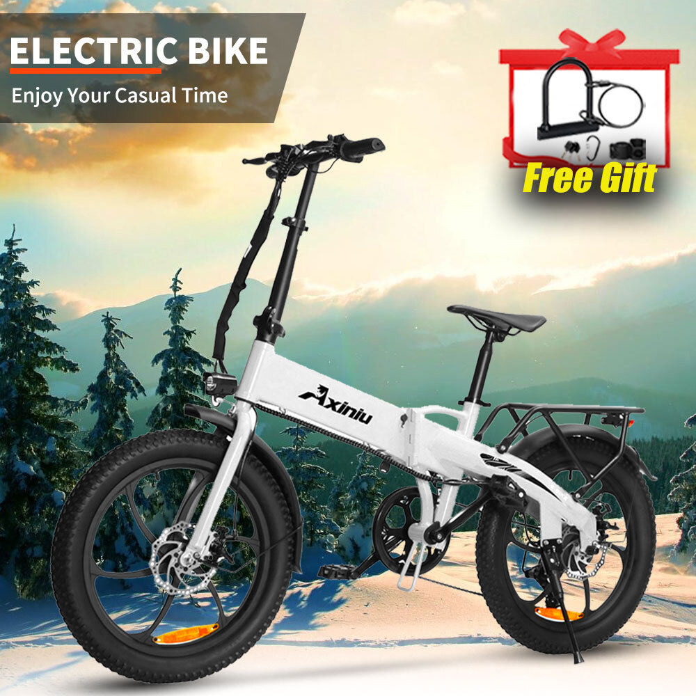 Axiniu 850W 20 Fat Tire Folding Ebike 48V Electric Bicycle