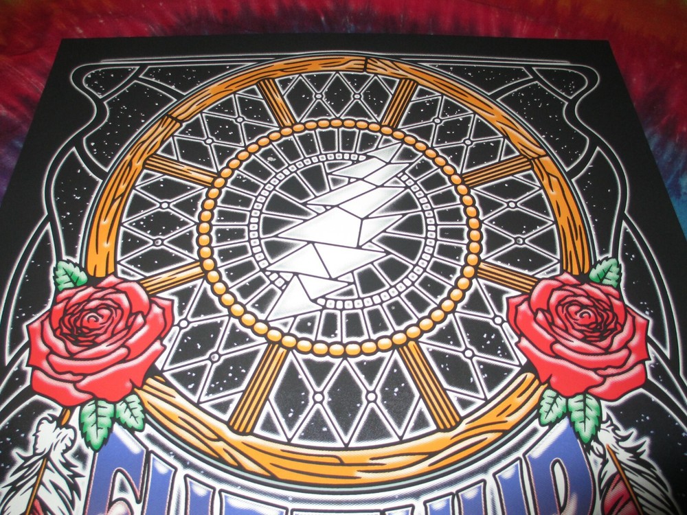 FURTHUR GRATEFUL DEAD SEPT 22,'13 RED ROCKS DREAM CATCHER SIGNED CONCERT POSTER