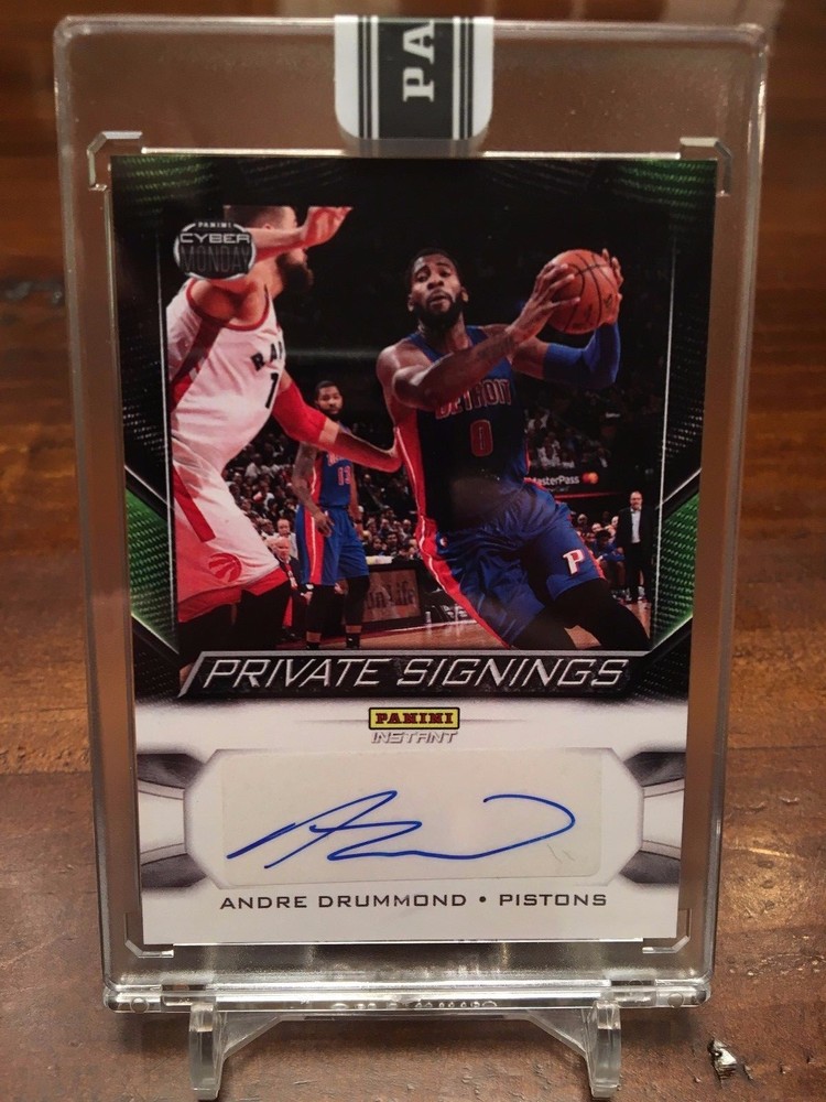 2016 Panini Instant Cyber Monday Andre Drummond Auto 3/25 SSP Rare-image
