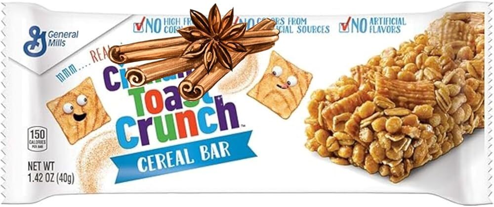Cinnamon & Toast Cereal Bar, 1.42 Ounces, Bundle, 7 Packs - Delicious Snack o...