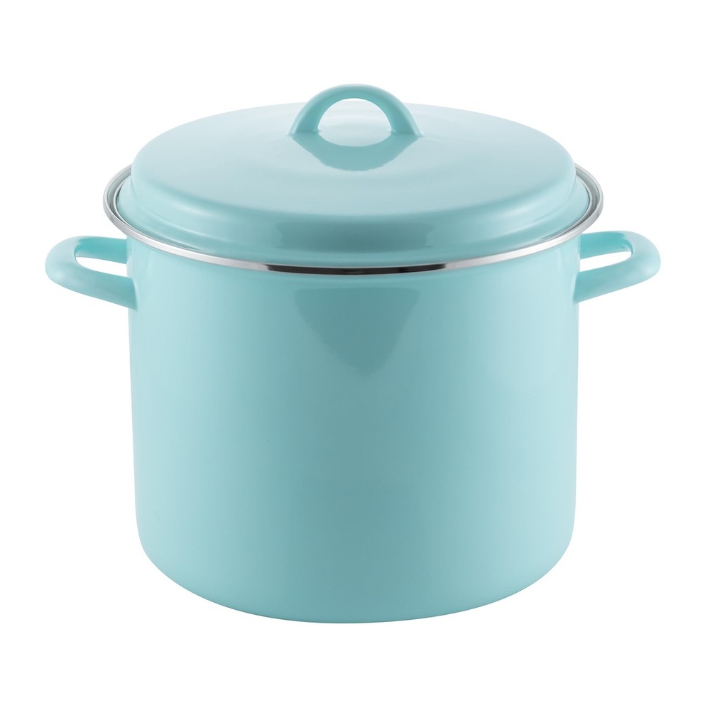 12Qt Prep•N•Cook Porcelain Enamel Stockpot for Versatile Cooking