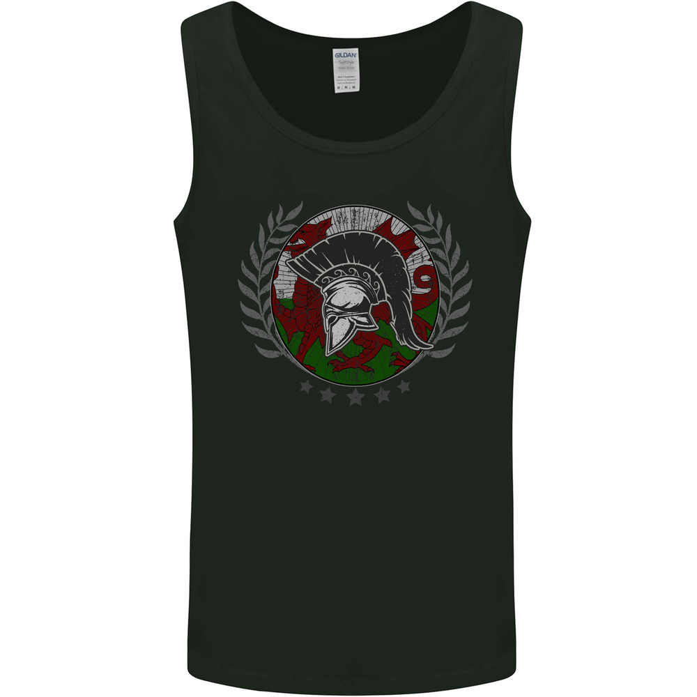 Welsh Bodybuilding Flag Gym Training Wales Mens Vest Tank Top