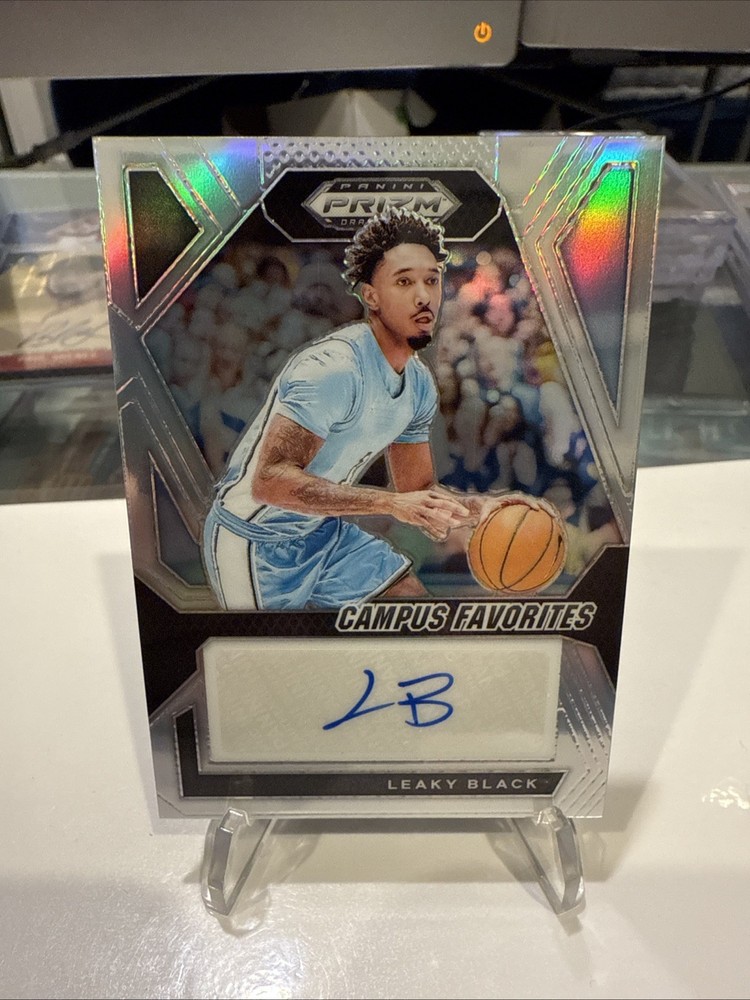 2024 Panini Prizm Draft Leaky Black Campus Favorites SILVER Auto 🔥 UNC