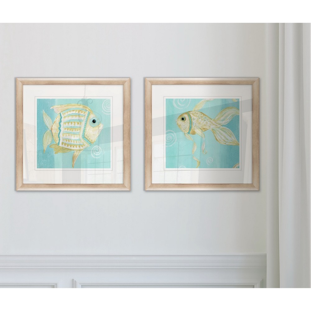 Whimsical Sea I -Framed Set  Small