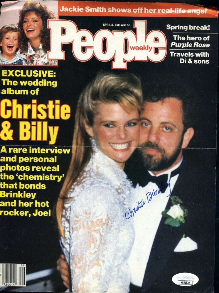 Christie Brinkley JSA Coa Signed 8x10 People Cover Photo Autograph