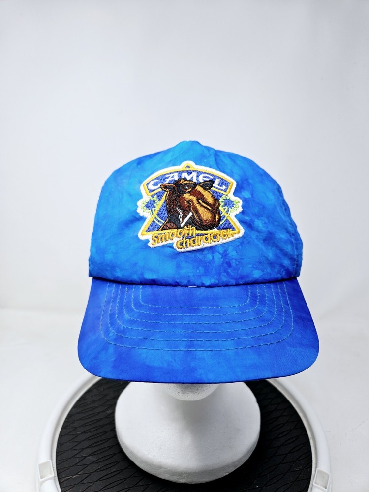 Vintage Camel Hat Cap Snap Back Cigarettes Smooth Character Nylon 90s Y2K Beach