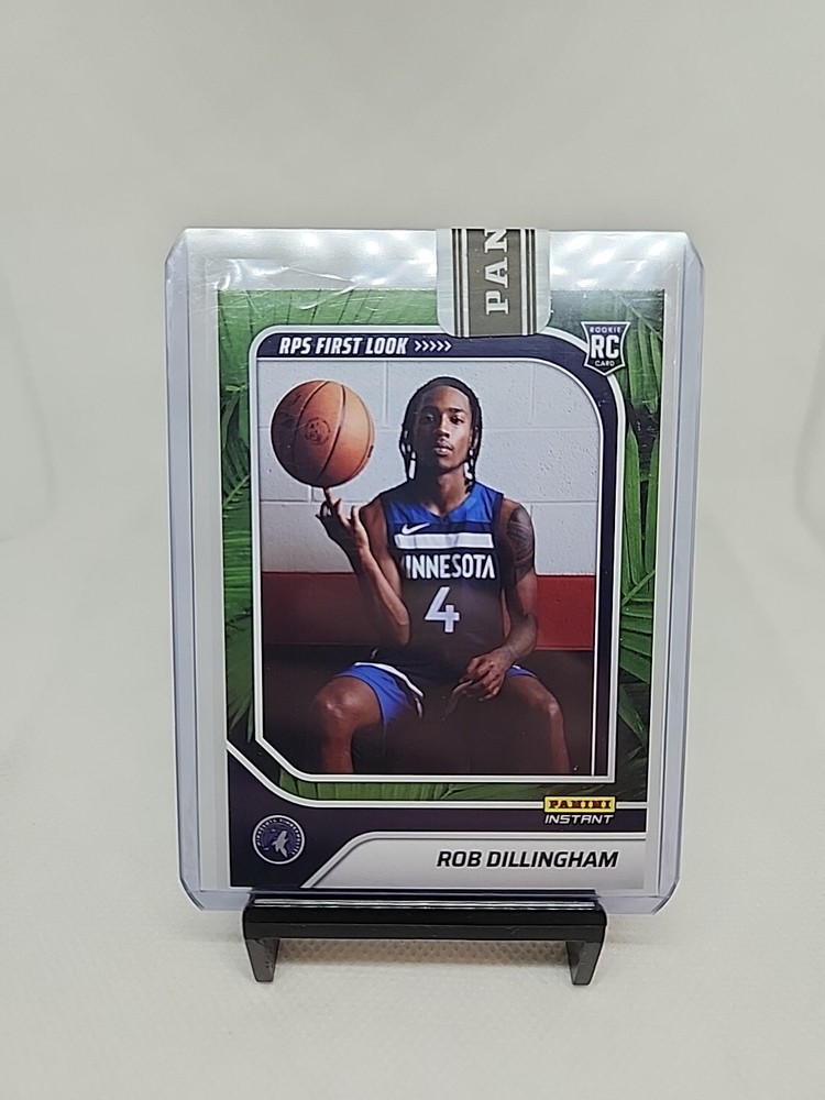 Rob Dillingham 2024-25 Panini Instant NBA RPS First Look RC #8 - JUNGLE #d /25