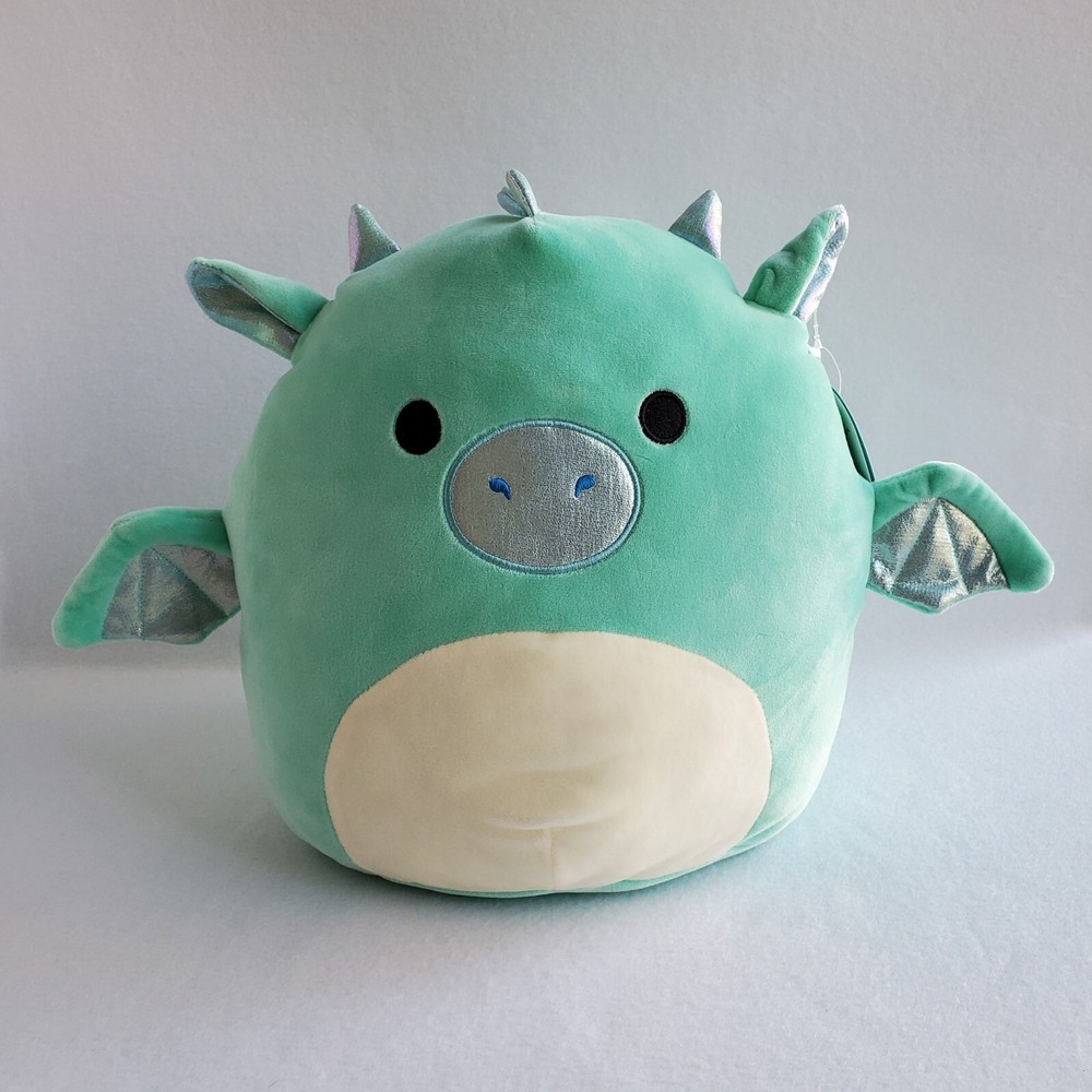 Squishmallow 12 Inch Green Teal Dragon Plush Stuffed Toy Miles Rare New