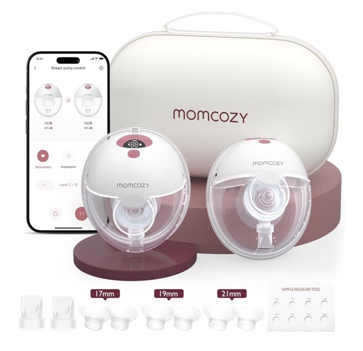 Momcozy M5 Smart APP Controlled Wearable Breast Pump, Hands-Free