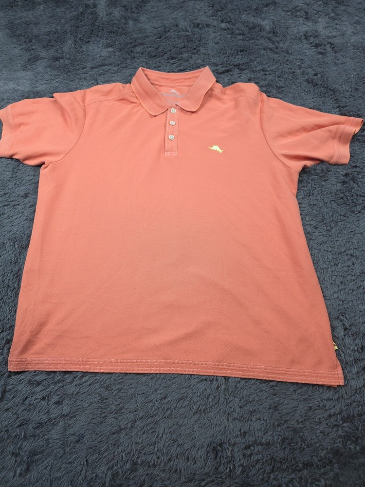 Tommy Bahama Polo Shirt Mens XL Marlin Embroidered Golf Casual Short Sleeve