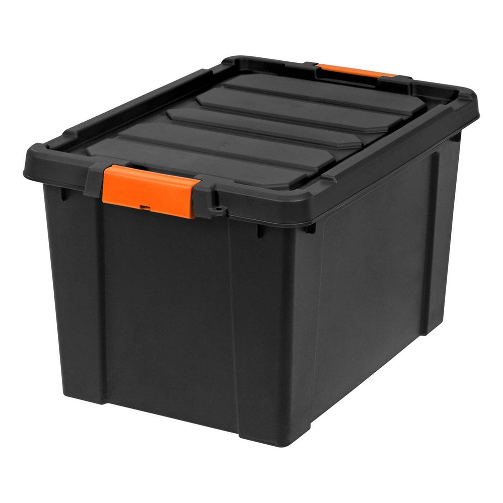 IRIS USA 19-Gallon Heavy Duty Latching Storage Bins with Lids