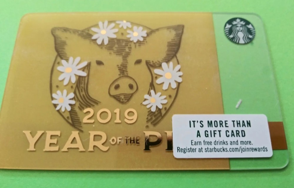 Starbucks 2019 Year of the Pig Gift Card No Value-image