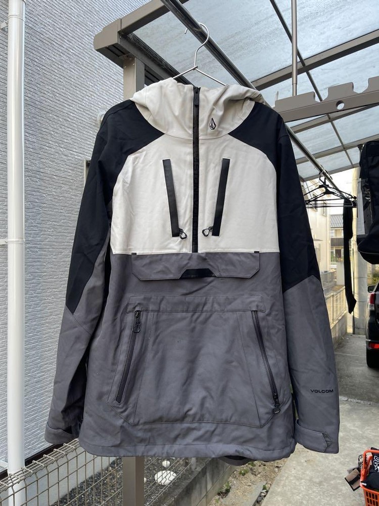 Volcom  GORE-TEX Snowboard Anorak Jacket Mens Size S Gray Black