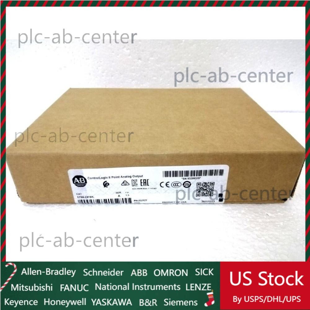 Allen-Bradley New 1756-OF8K 8 Points 20 Pin ControlLogix Analog Output Module