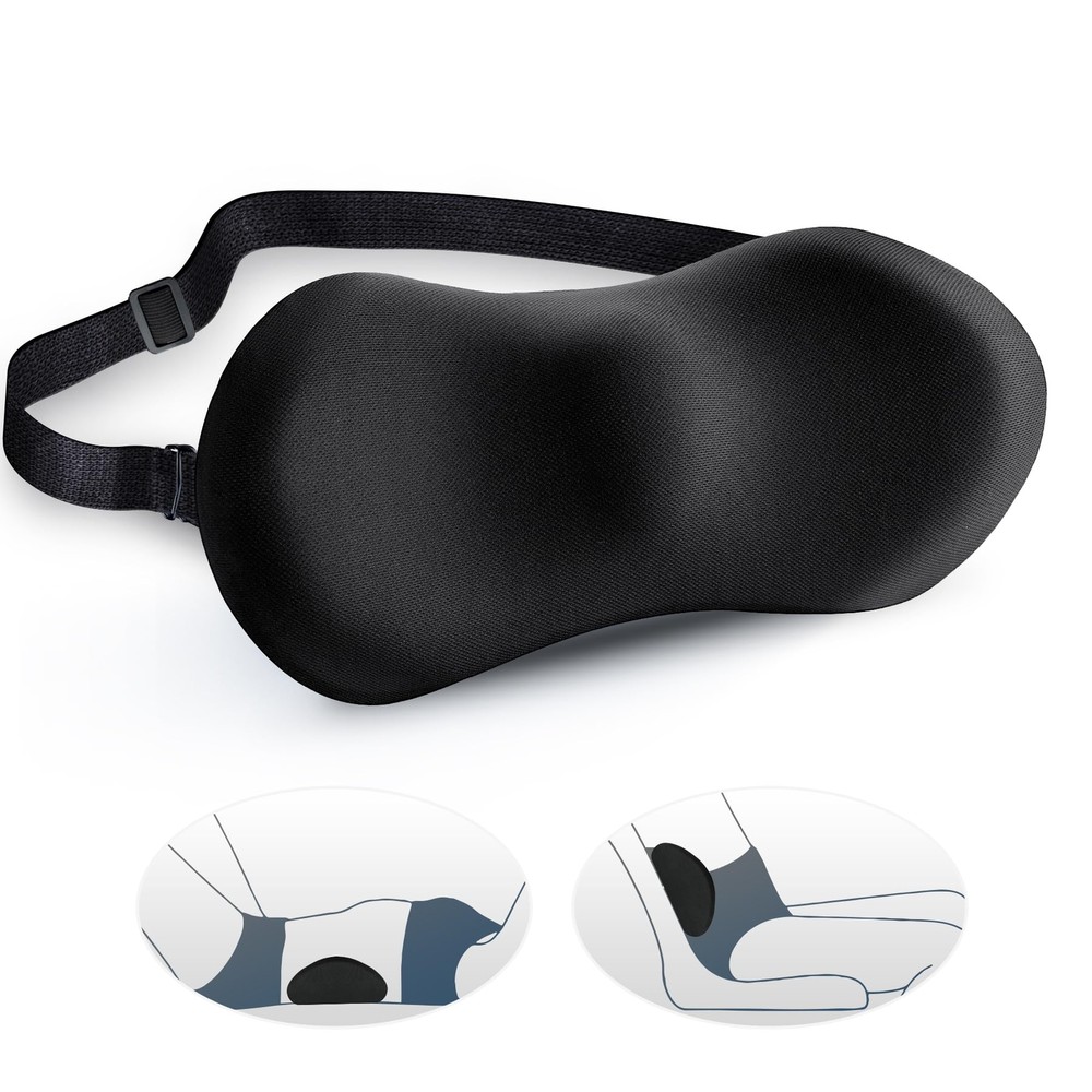 Lumbar Support Pillow for Office Chair and Car Seat with Adjustable Strap, An...