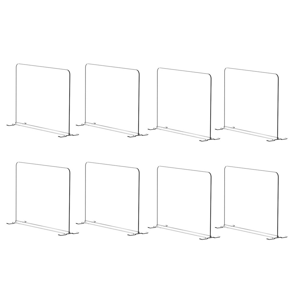 Space-Saving Transparent Closet Dividers Easy to Install