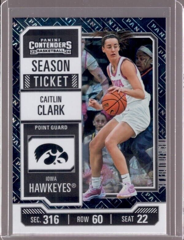 CAITLIN CLARK 2024 Panini Caitlin Clark Collection Contenders Logo Parallel #CC4