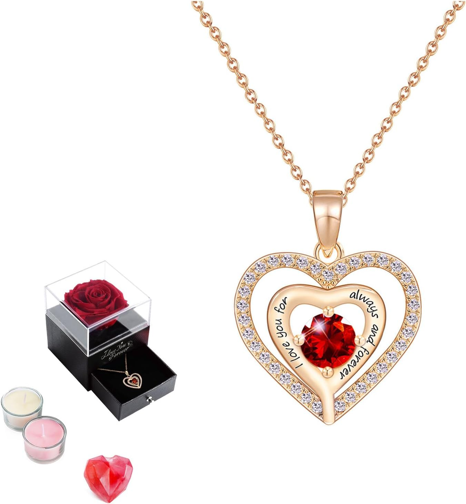 Mothers Day Red Rose Bracelet Gift Set for Women-image