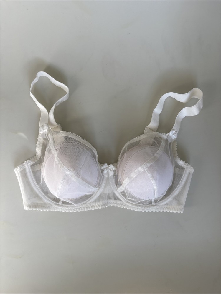 Secrets In Lace 34DD Sheer Seduction Full Cup Bra  Style 4035 Ivory-image