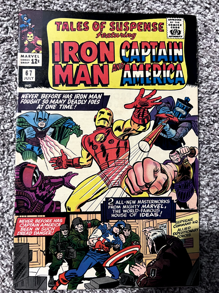 Tales of Suspense #67 VG/F Captain In Danger And Iron Man Defeating Foes
