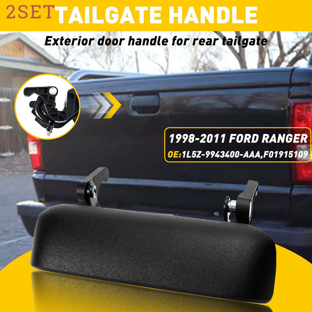 2-Pack Tailgate Handle for Ford Ranger Rear Exterior Lift Gate Replacement