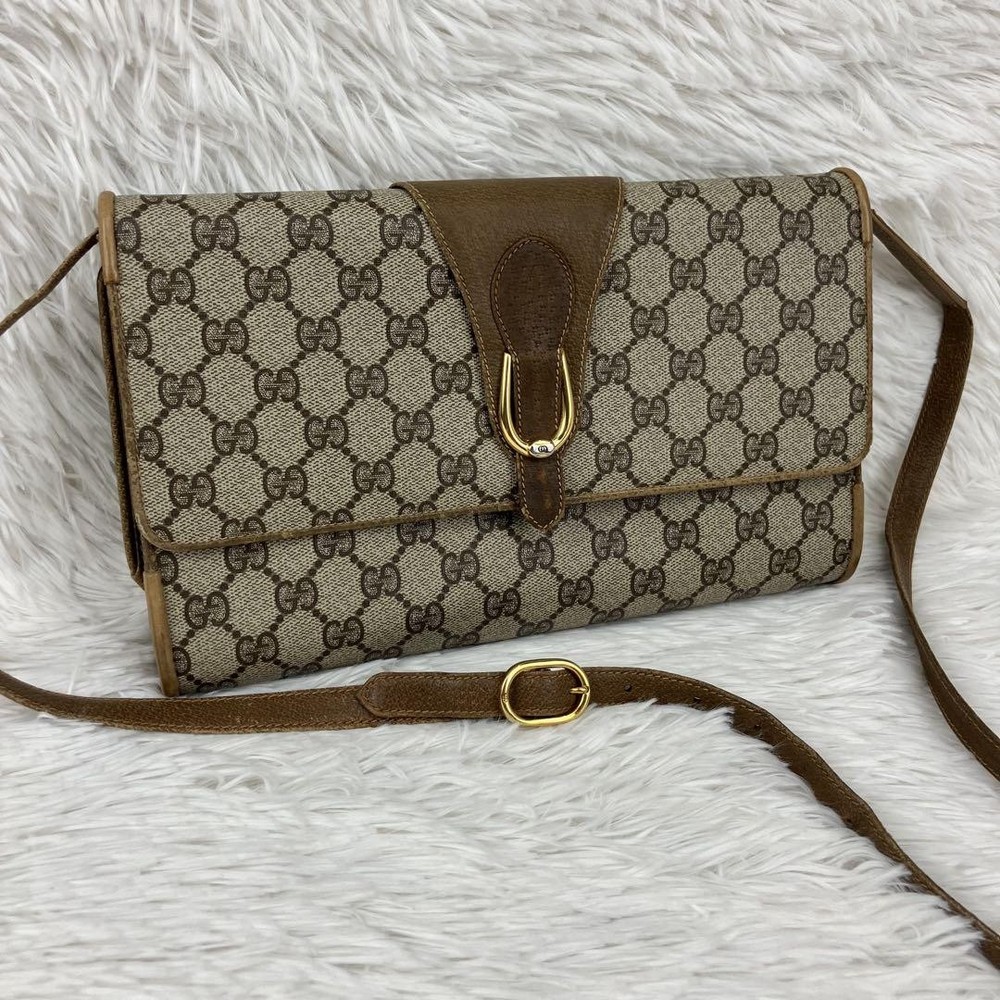 Vintage Gucci GG Supreme PVC Shoulder Bag 17cm x 28cm x 4.5cm
