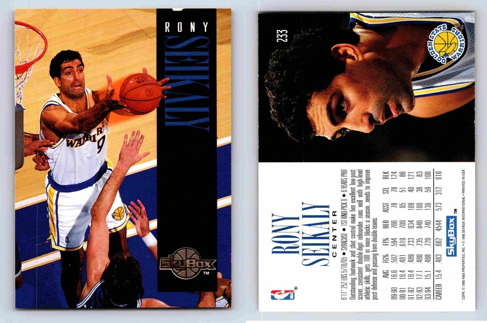 Rony Seikaly Center Golden State Warriors SkyBox 1995 Card 233 Sports