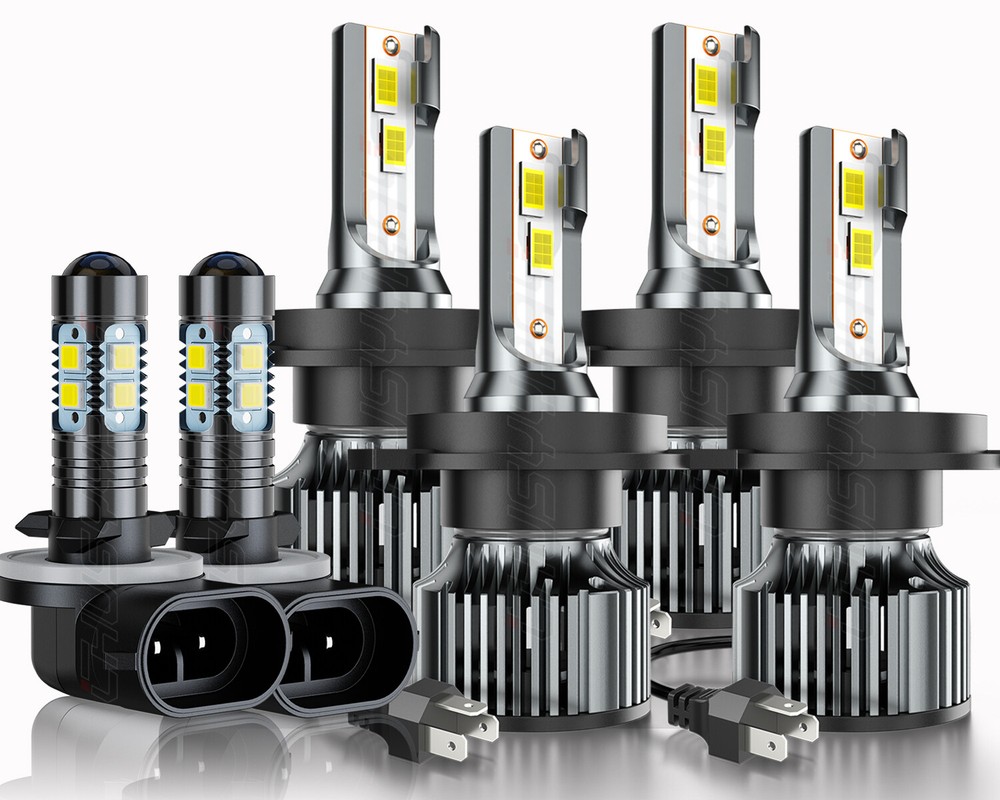 For Kia Sorento 2015-2018 -6x 6500K White LED Headlight High-Low+Fog Light Bulbs