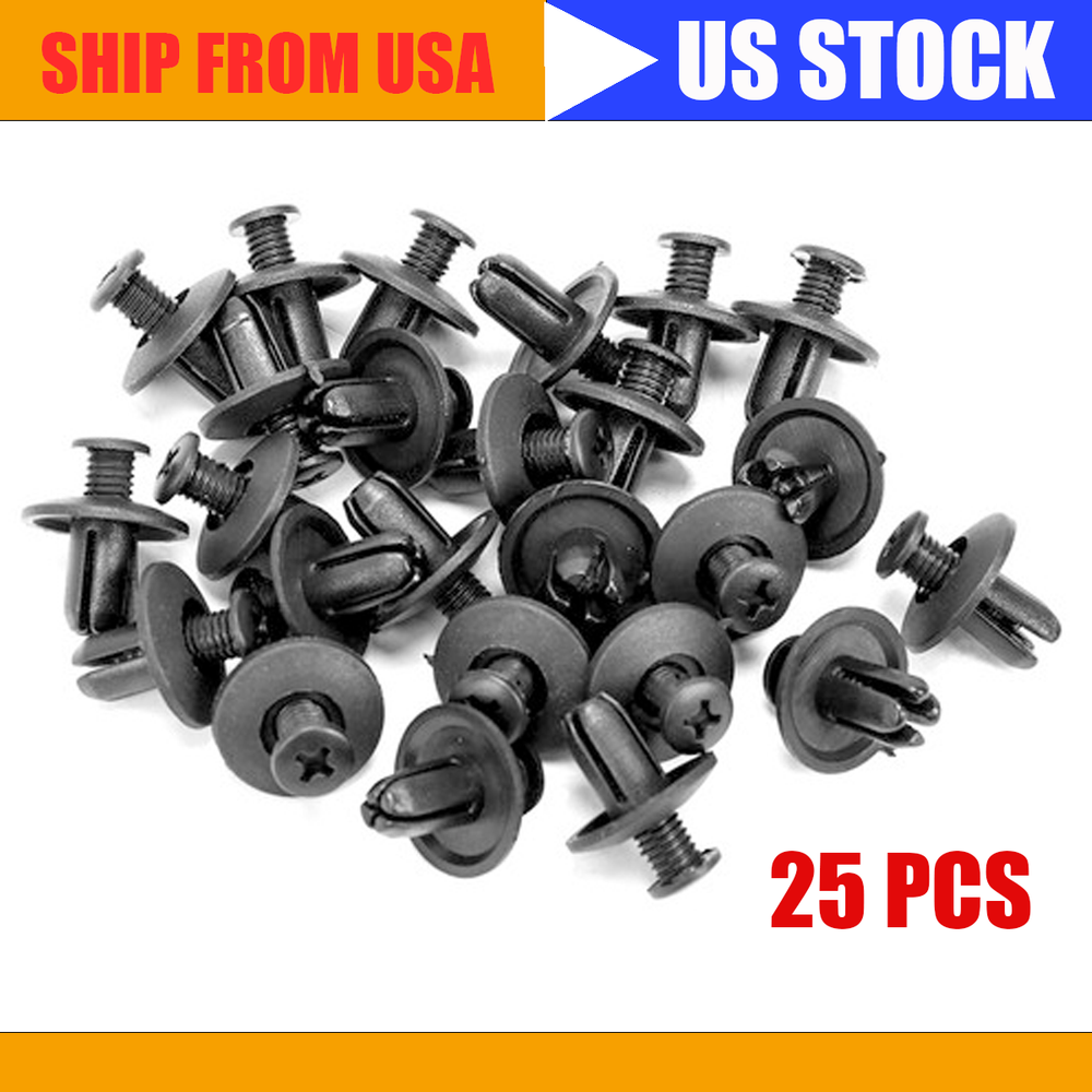 25-Piece Hyundai Bumper Fender Liner Screw Trim Retainer Clips 86590-28000 Set