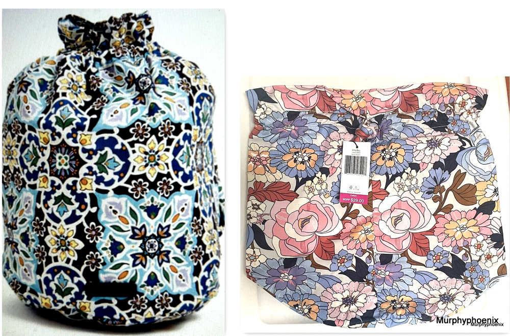 Vera Bradley Lined Ditty Bag Aloha Blooms or Lisbon Medallion Cool NWT (15862)