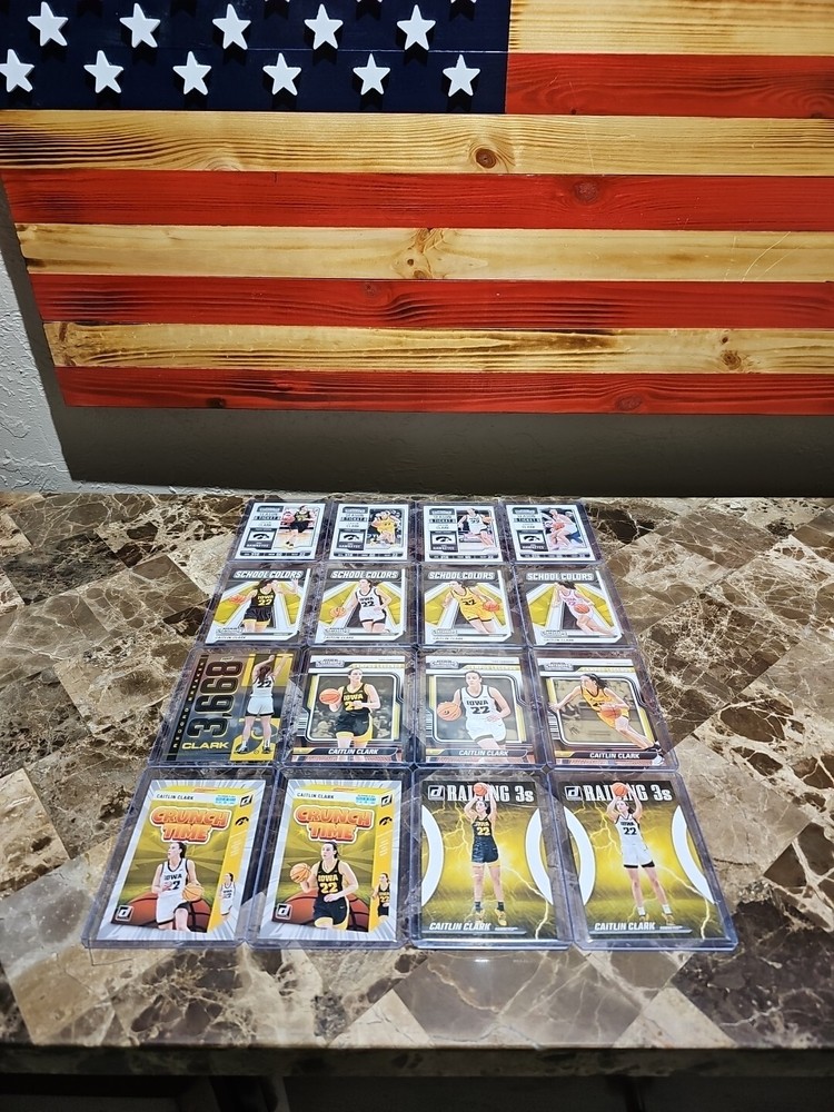 2024 Panini Caitlin Clark Collection Complete Insert Set-16 Cards + Cases + Free