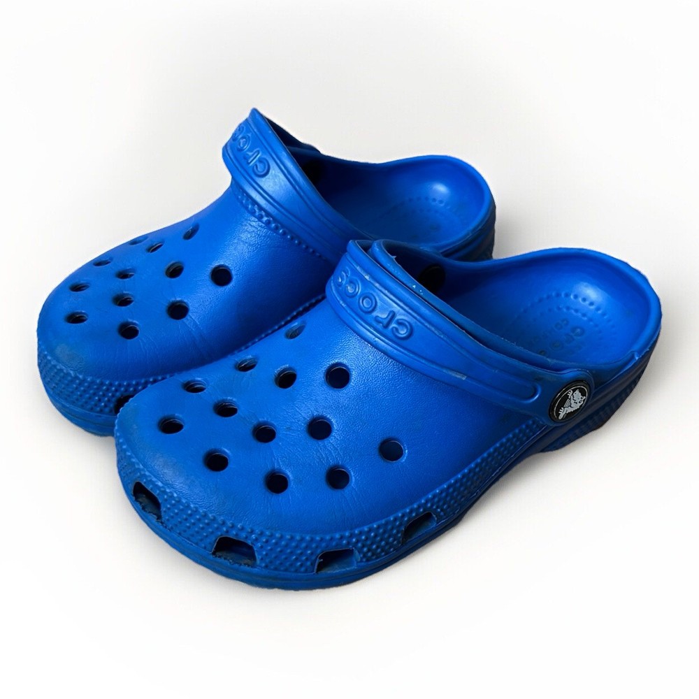 Crocs Kids’ Classic Clog, Blue Size 12 Unisex