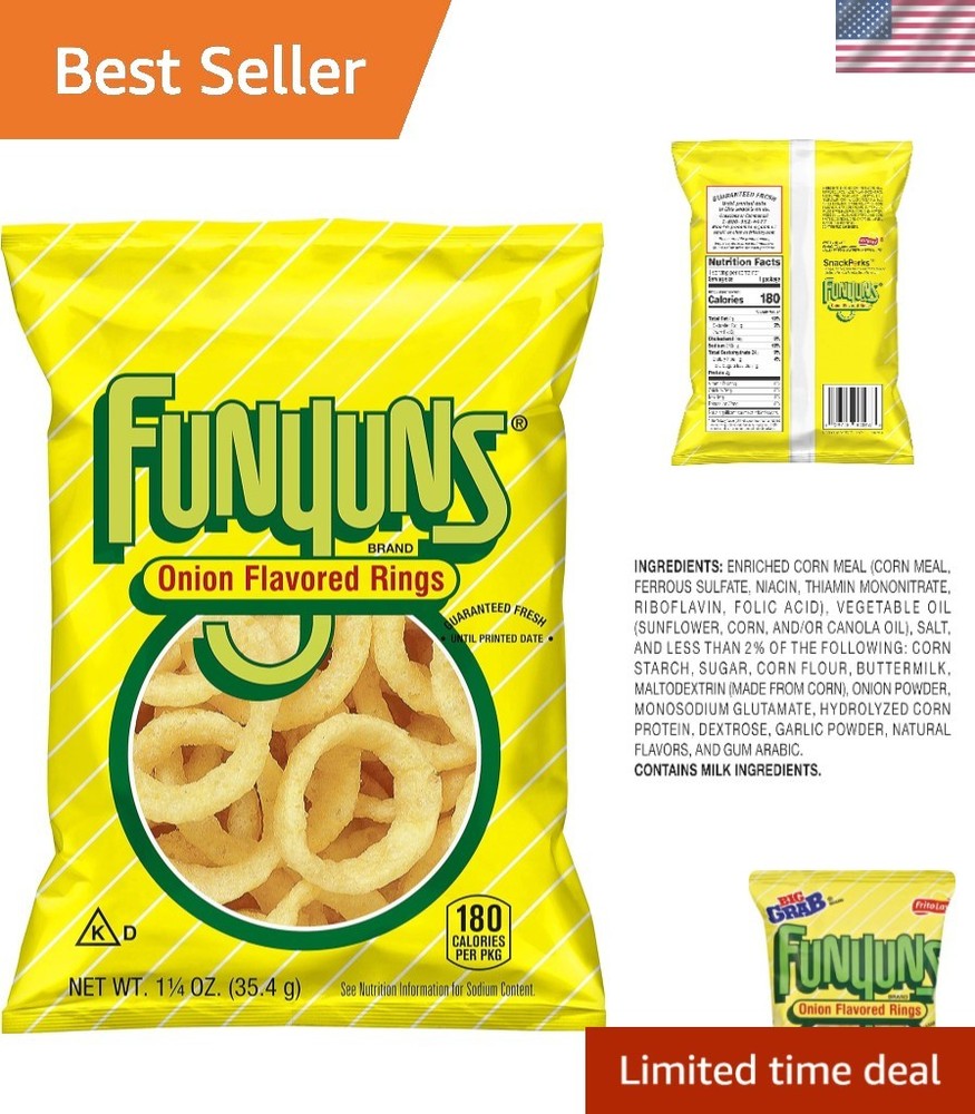Onion Flavored Rings, 1.25 Ounce Pack of 64