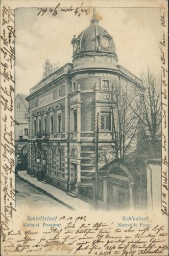 Ansichtskarte Schlettstadt 1902 Kaiserl. Postamt Elsass  (Nr.868)