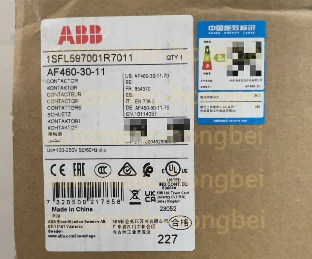AF460-30-11 1SFL597001R7011 100-250V ABBCONTACTOR AF460301170 Expedited Ship#MS0