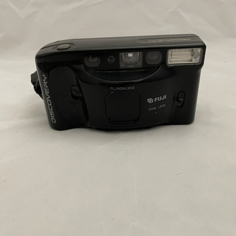 VTG Fuji Discovery 180 Tele Autofocus Dual Lens Camera with Tested Working Battery