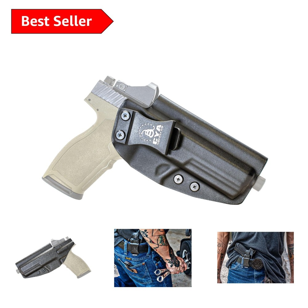 Black Tactical IWB Holster for Psa 5.7 Rock - Adjustable Retention & Comfort