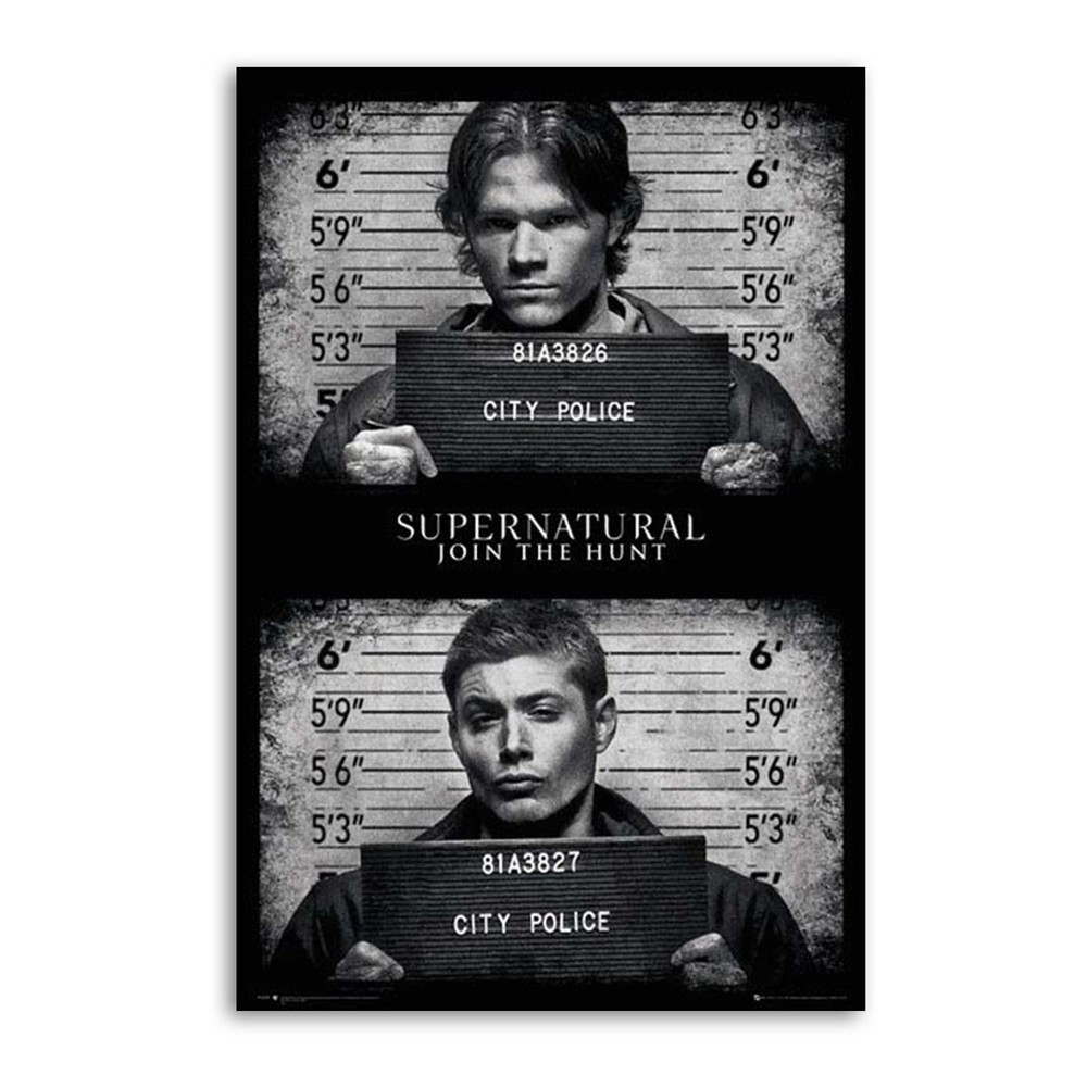 Supernatural - Black and White Canvas Art Wall Painting Poster Print