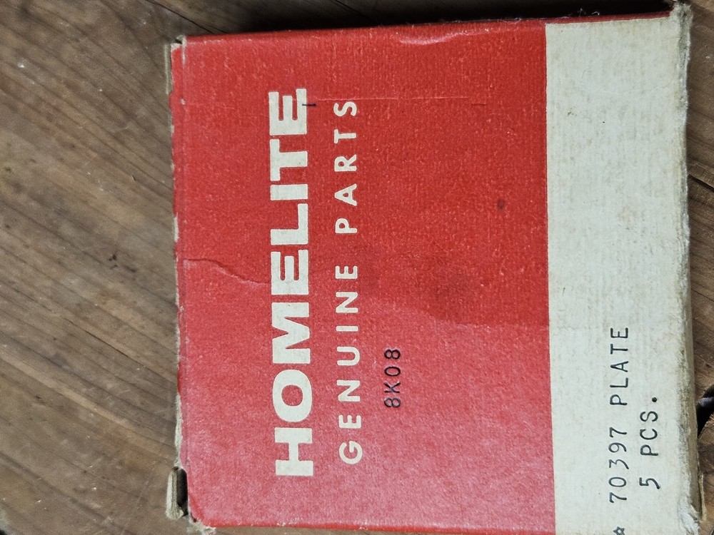 NOS Homelite Bar Plate Guide 70397 Vintage Chainsaw Part