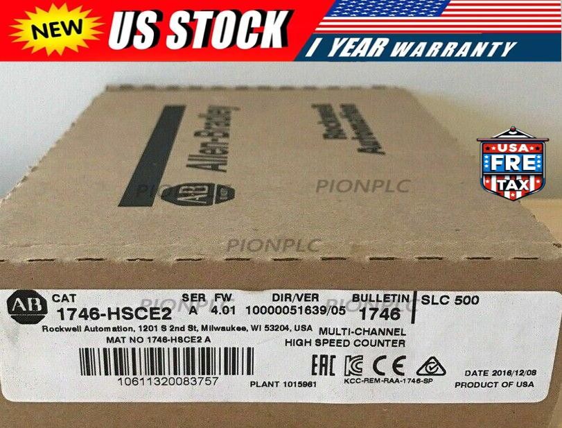 New Factory Sealed Allen-Bradley 1746-HSCE2 High Speed Counter Module