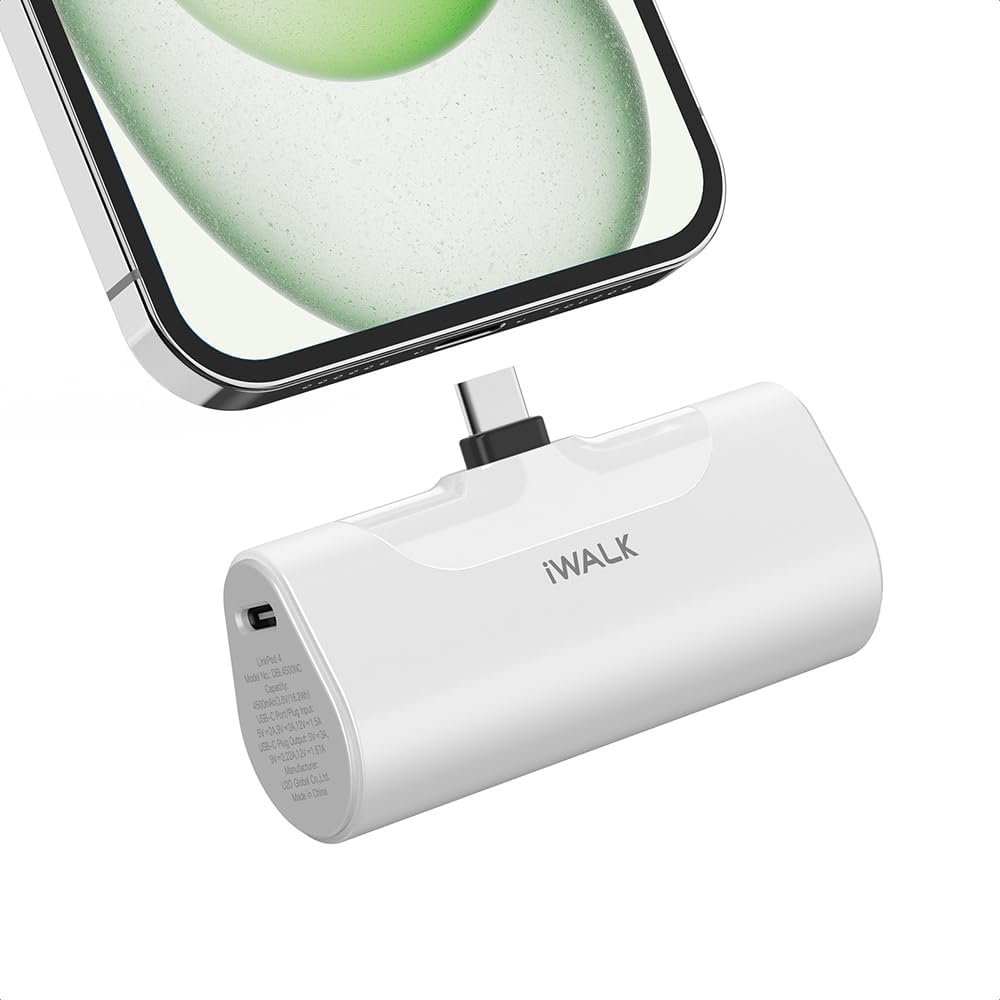 Portable USB-C Power Bank for iPhone 16/15 Fast Charging 20W 4500mAh Compact Design