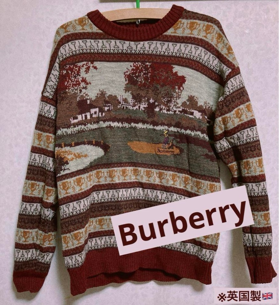 Burberry knit sweater Men's Fashion from Japan