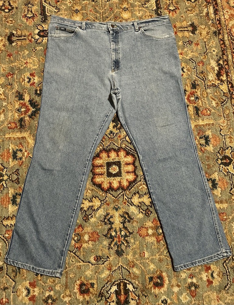 Vintage Lee Light Washed Union Made Jeans Size 44x32