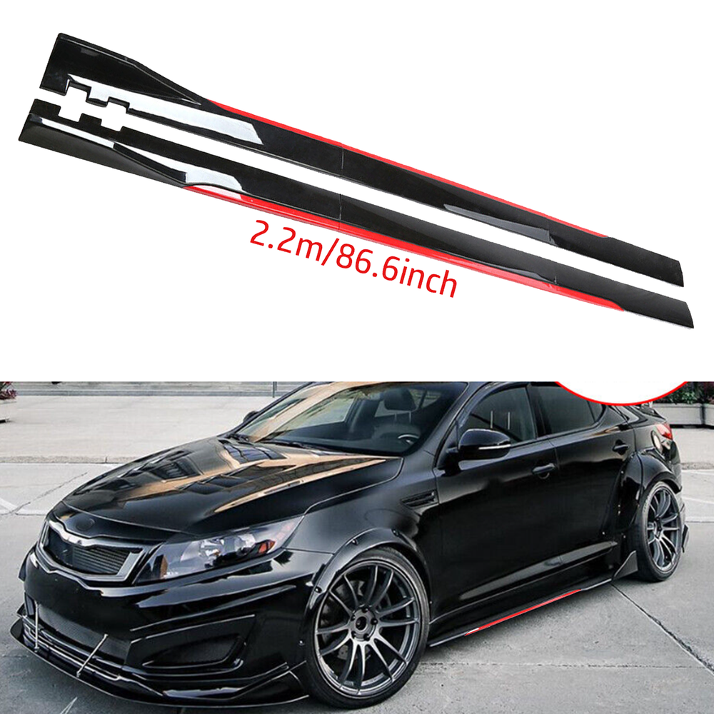 For Kia Optima (K5) Side Skirt Extension Body Kit Splitter Spoiler Glossy N